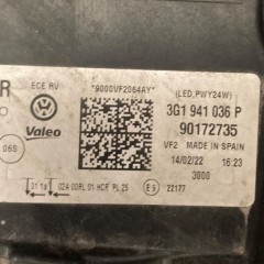 VW PASSAT B8 22r. 3G1 FL LIFT FULL LED REFLEKTOR PRAWY LAMPA PRZEDNIA PRAWA PRZÓD 3G1941036P