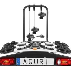Bagażnik na 4 rowery Aguri Active na hak zamykany DOSTAWA 0zł