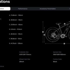 Rower elektryczny Fatbike DYU King 750 bateria LG 48V20ah 750W 26cali