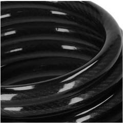 Zapięcie rowerowe linka klucz blokada 180 cm czarne do hulajnogi