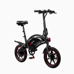 Składany rower elektryczny DYU D3F 250W 36V10AH 14cali czarny