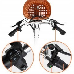 Rower elektryczny DYU C6 350 W 12,5 Ah koła 26" czarny