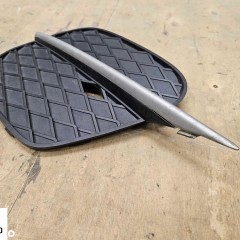 Kratka Zaslepka 7222860 Zderzaka Prawa Boczna Listwa Srebrna Oryginal BMW X5 E70 Lift LCI