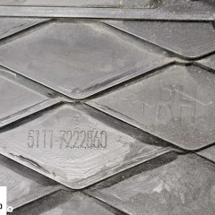 Kratka Zaslepka 7222860 Zderzaka Prawa Boczna Listwa Srebrna Oryginal BMW X5 E70 Lift LCI