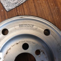 Kolo Pasowe 06B105243F Walu Korbowego 1.8 T 2.0 ALT FSI Benzyna Audi A4 B6 B7 VW