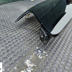 Blotniki Lewy Prawy Nadkole Przod Przedni LY9B Czarny Audi A4 B8 Przed Lift Oryginalny lakier