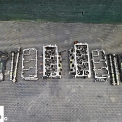 Głowica 0593S 0594S Lewa Prawa Wałki Zawory Pokrywa 2.7 3.0 TDI V6 Audi A4 B8 A5 A6 Q5 VW