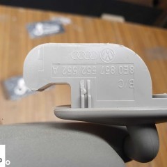 Daszek Prawy Słonecznik Lusterko Osłona Przeciwsłoneczna Prawa Platin Hell Aqua Twist AUDI A4 B6