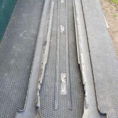 Listwa Listwy Próg Nakładka Zaślepka Progu Lewa Prawa Komplet Szara Audi A4 B6 Sedan Kombi