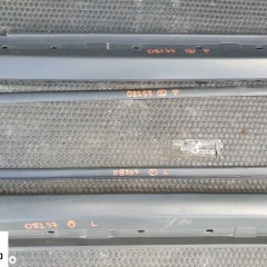 Listwa Listwy Próg Nakładka Zaślepka Progu Lewa Prawa Komplet Szara Audi A4 B6 Sedan Kombi