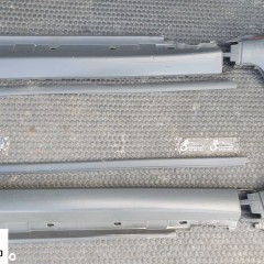 Listwa Listwy Próg Nakładka Zaślepka Progu Lewa Prawa Komplet Szara Audi A4 B6 Sedan Kombi