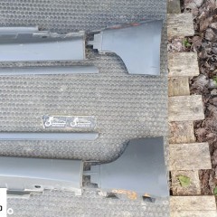 Listwa Listwy Próg Nakładka Zaślepka Progu Lewa Prawa Komplet Szara Audi A4 B6 Sedan Kombi