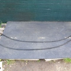 Listwa Listwy Zgarniajace Ramki Szyb Chrom Oklejone Czarne AUDI A4 B8 Sedan