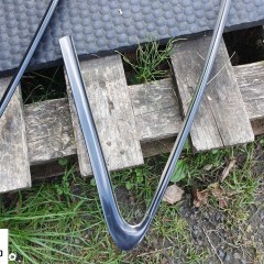 Listwa Listwy Zgarniajace Ramki Szyb Chrom Oklejone Czarne AUDI A4 B8 Sedan