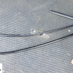 Listwa Listwy Zgarniajace Ramki Szyb Chrom Oklejone Czarne AUDI A4 B8 Sedan