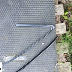 Listwa Listwy Zgarniajace Ramki Szyb Chrom Oklejone Czarne AUDI A4 B8 Sedan