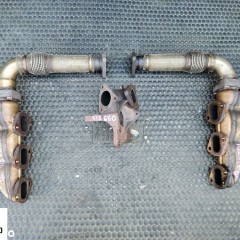 Krociec 059131799R 059253033L 059253034L Lacznik Turbo Turbiny Kolektor Kolektory Wydechowy Kolanko 2.7 3.0 V6 TDI AUDI A4 B8 A5 A6 Q5