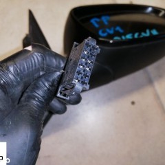 Lusterko Prawe Zewnetrzne Czarne L041 VW Passat B5 LF Europa