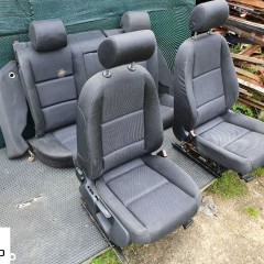 Fotele Fotel Kanapa Skladana Welur Czarny Soul Audi A4 B6 Sedan Kombi