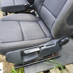 Fotele Fotel Kanapa Skladana Welur Czarny Soul Audi A4 B6 Sedan Kombi