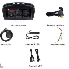 Radio 2din Android BMW seria 5 e60 8GB Nawigacja, Bluetooth, DSP, Raty