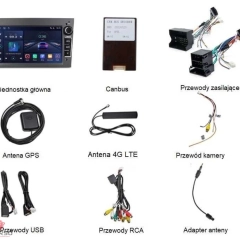 Radio 2din Android Opel 8GB Nawigacja, Bluetooth, DSP, Raty