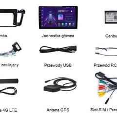 Radio 2din Android Peugeot 508 8GB Nawigacja, Bluetooth, DSP, Raty