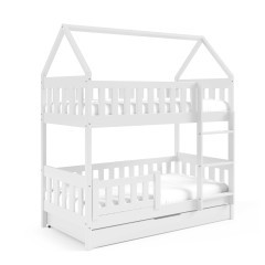 Nowość! Łóżko piętrowe 2 osobowe z szuflada Domek! Łóżeczko dziecięce