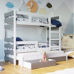 Promocja łóżko piętrowe Tosia 3 osobowe z materacami! Nowość!