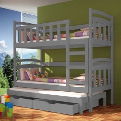 Piętrowe łóżko 3 Osobowe Dawid! Promocyjna Cena Materace! !