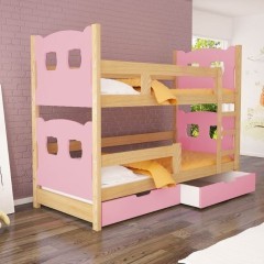 Młodzieżowe łóżko dwuosobowe piętrowe OLEK w kilku kolorach!