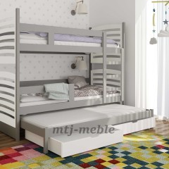 Łóżko piętrowe 3 Osobowe z Materacami Olek! Materace HIT!