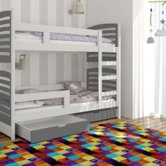 Nowość ! Łóżko Piętrowe Olek 2 osobowe Materace w zestawie !