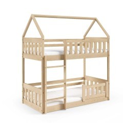 Sosnowe łóżko dla dzieci ZUZIA SLIM styl skandynawski