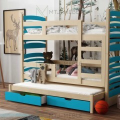 Promocyjna Cena łóżko Olaf 3 Osobowe z Materacami Hit! !