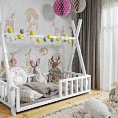 Łóżko dla dzieci Tipi z materacem w zestawie! Promocyjna cena!