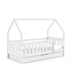 Dziecięce łóżko sosnowe LUNA z materacykiem w cenie