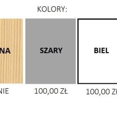 Piętrowe dziecięce łóżko ZUZIA z litego drewna sosnowego