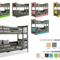 Drewniane łóżko piętrowe dla dwójki dzieci LENA !