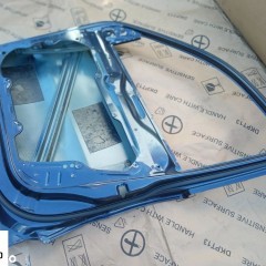 VW TIGUAN DRZWI PRAWE PRZEDNIE 5N0 NIEBIESKIE ORYGINAŁ 5N0831312C