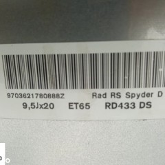 FELGA 20 PORSCHE PANAMERA RS SPYDER 9703621780888 ORYGINAŁ