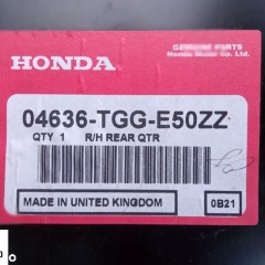 HONDA CIVIC 10 X HB BŁOTNIK PRAWY TYŁ TYLNY NOWY ORYGINAŁ 2017- 04636-TGG-E50ZZ