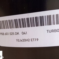 FELGA 20 PORSCHE MACAN TURBO 2020 TYLNA ORYGINAL