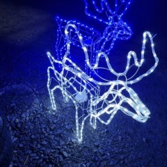 Renifer świetlny jelonek led 13 m świecąca Ozdoba ruchomą głową