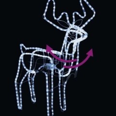 Renifer świetlny jelonek led 13 m świecąca Ozdoba ruchomą głową