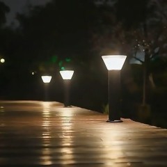 Lampa ogrodowa solarna, sensor, słupek solarny ogrodowy 60 cm VÖGLER