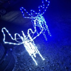 Renifer świecący led z ruchomą głową, Ozdoba świąteczna ,wąż 13 metrów