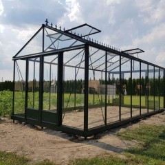 Szklarnia Euro M 309x604 cm konstrukcja aluminiowa malowana proszkowo