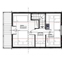 Domek letniskowy z poddaszem Amelia 62 + 18M2 drewniany zgłoszenie 35m