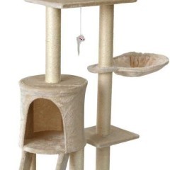 Drapak dla kota XL z zabawkami BEŻOWY / Tylko wysyłka